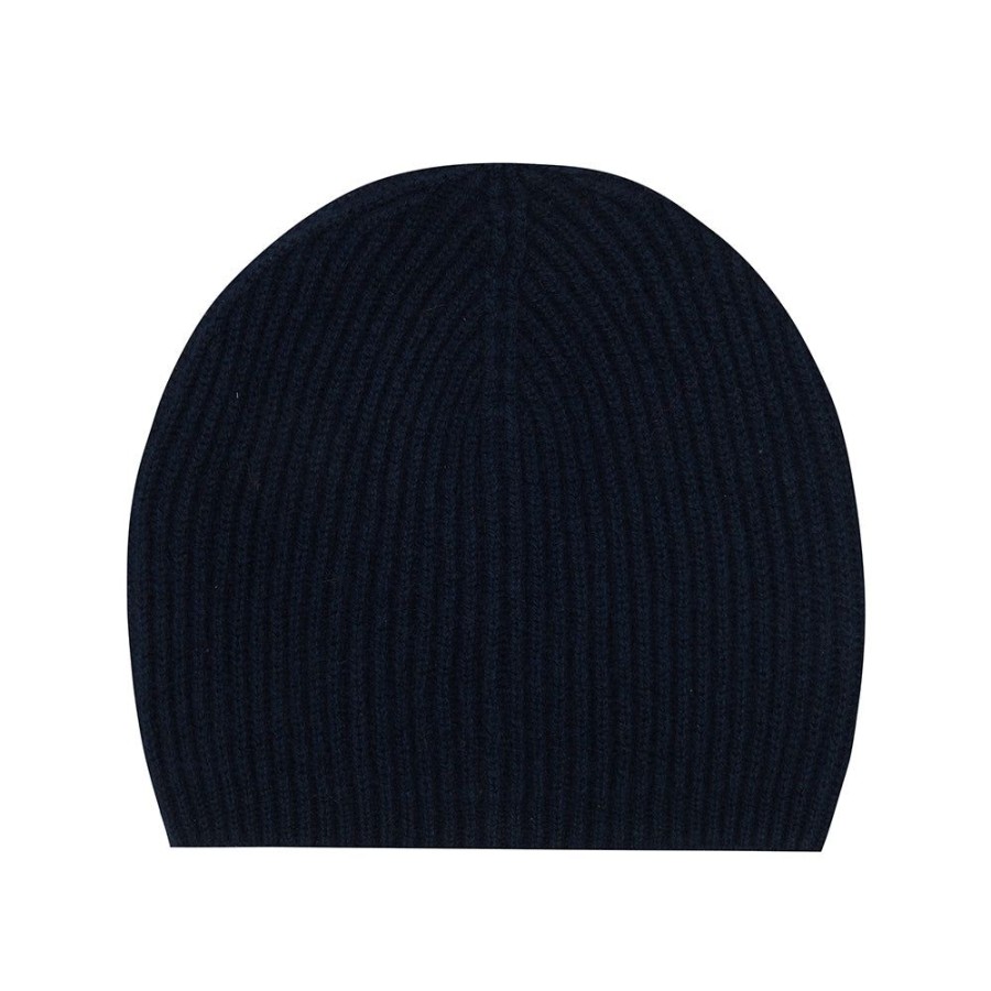 Women Jumper 1234 | Cashmere Beanie In Navy