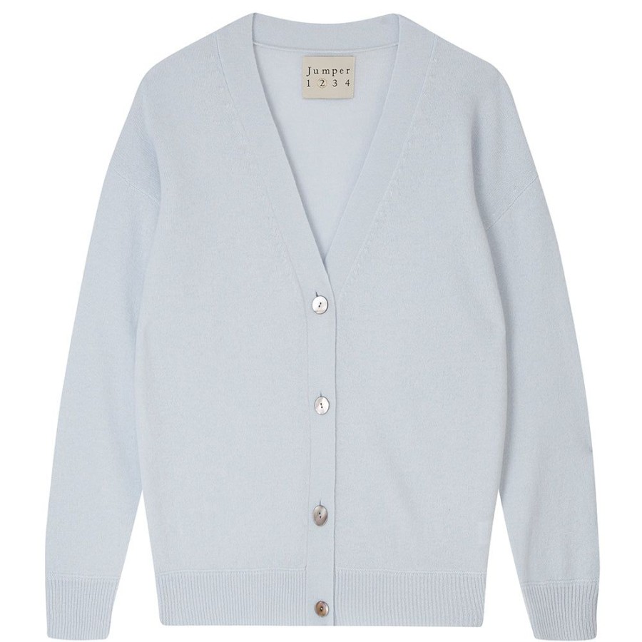 Women Jumper 1234 | Oversize Cashmere Cardigan In Cement