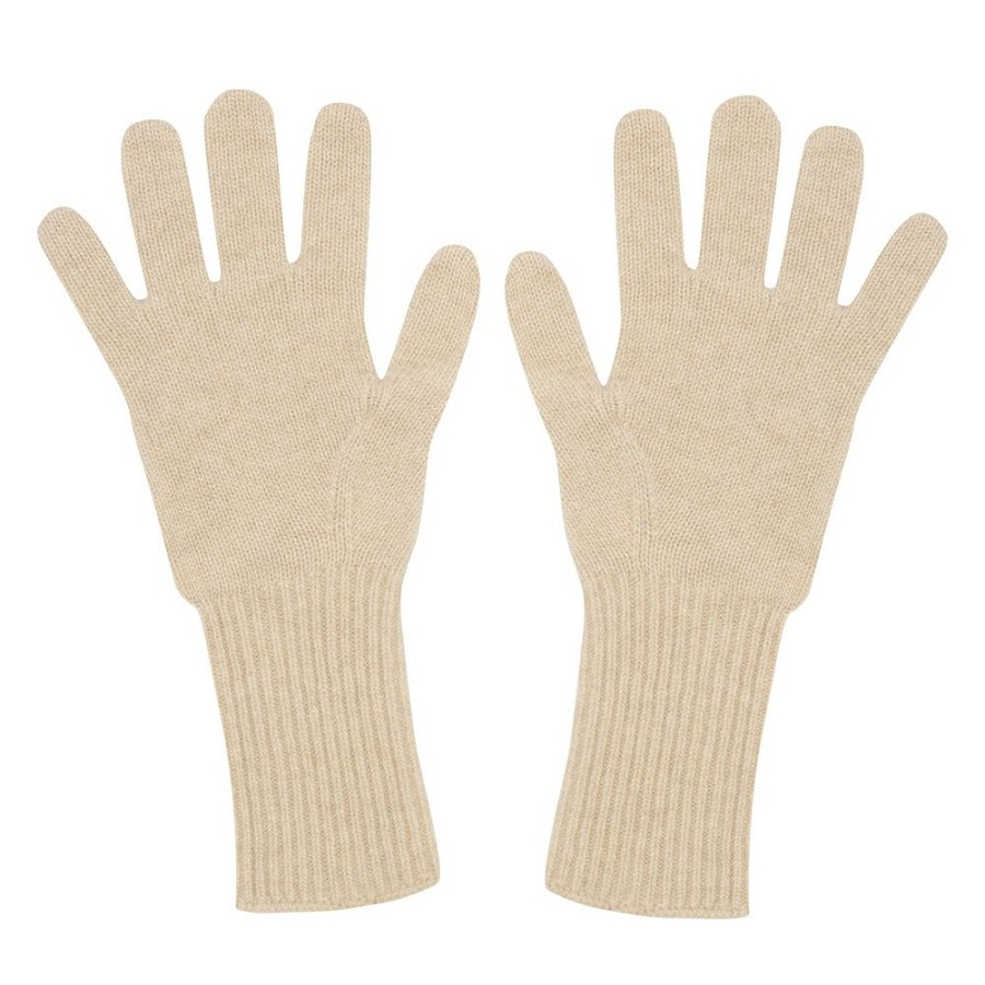 Women Jumper 1234 | Cashmere Gloves In Oatmeal