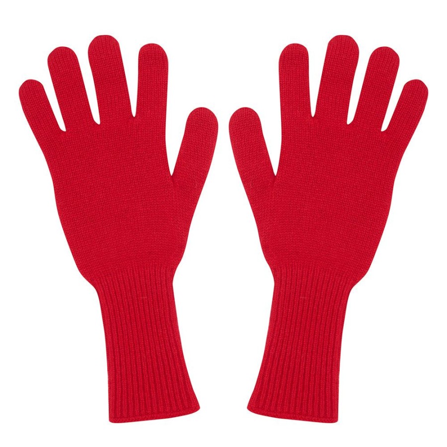 Women Jumper 1234 | Cashmere Gloves In Red