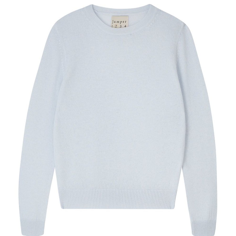 Women Jumper 1234 | Cashmere Crew In Cement